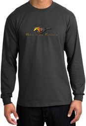 Ford Mustang Long Sleeve Shirt - Make It My Grill Charcoal T-Shirt Ford Mustang Long Sleeve Shirt - Make It My Grill Charcoal T-Shirt