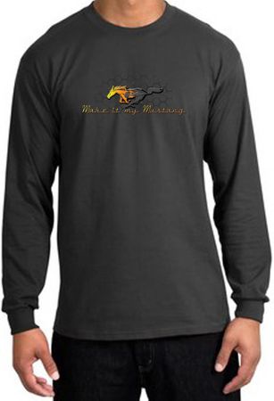 Ford Mustang Long Sleeve Shirt - Make It My Grill Charcoal T-Shirt