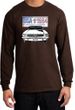 Ford Mustang Long Sleeve Shirt - USA 1964 Country Adult Brown T-Shirt