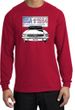 Ford Mustang Long Sleeve Shirt - USA 1964 Country Adult Red T-Shirt