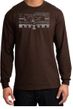 Ford Mustang Long Sleeve T-Shirt Legend Honeycomb Grille Brown Shirt