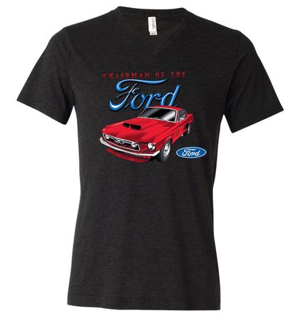 Ford Mustang Mens Shirt Chairman of the Ford Tri Blend V-neck Tee