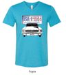 Ford Mustang Mens Shirt USA 1964 Country Tri Blend V-neck Tee T-Shirt