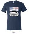 Ford Mustang Mens Shirt USA 1964 Country Tri Blend V-neck Tee T-Shirt