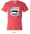Ford Mustang Mens Shirt USA 1964 Country Tri Blend V-neck Tee T-Shirt