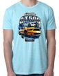 Ford Mustang Mens Shirt Yellow White GT500 Burnout Tee T-Shirt