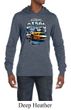 Ford Mustang Mens Shirt Yellow White GT500 Lightweight Hoody
