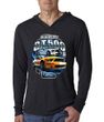 Ford Mustang Mens Shirt Yellow White GT500 Lightweight Hoody Tee