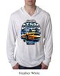 Ford Mustang Mens Shirt Yellow White GT500 Lightweight Hoody Tee