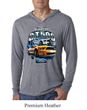 Ford Mustang Mens Shirt Yellow White GT500 Lightweight Hoody Tee
