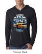 Ford Mustang Mens Shirt Yellow White GT500 Lightweight Hoody Tee