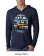 Ford Mustang Mens Shirt Yellow White GT500 Lightweight Hoody Tee