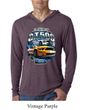 Ford Mustang Mens Shirt Yellow White GT500 Lightweight Hoody Tee