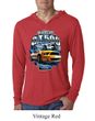 Ford Mustang Mens Shirt Yellow White GT500 Lightweight Hoody Tee
