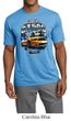 Ford Mustang Mens Shirt Yellow White GT500 Moisture Wicking Tee
