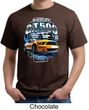 Ford Mustang Mens Shirt Yellow White GT500 Organic Tee T-Shirt