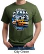 Ford Mustang Mens Shirt Yellow White GT500 Organic Tee T-Shirt
