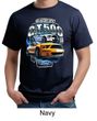 Ford Mustang Mens Shirt Yellow White GT500 Organic Tee T-Shirt