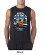 Ford Mustang Mens Shirt Yellow White GT500 Sleeveless Tee T-Shirt