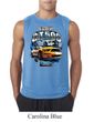 Ford Mustang Mens Shirt Yellow White GT500 Sleeveless Tee T-Shirt