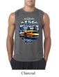 Ford Mustang Mens Shirt Yellow White GT500 Sleeveless Tee T-Shirt