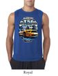 Ford Mustang Mens Shirt Yellow White GT500 Sleeveless Tee T-Shirt