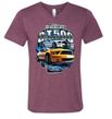 Ford Mustang Mens Shirt Yellow White GT500 Tri Blend V-neck Tee