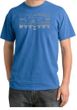 Ford Mustang Pigment Dyed Shirt Honeycomb Grille Medium Blue Tee
