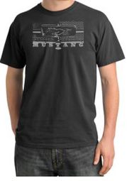 Ford Mustang Pigment Dyed Shirt Legend Honeycomb Grille Dark Smoke Tee Ford Mustang Pigment Dyed Shirt Legend Honeycomb Grille Dark Smoke Tee