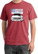 Ford Mustang Pigment Dyed T-Shirt USA 1964 Country Dashing Red Shirt