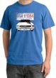Ford Mustang Pigment Dyed T-Shirt USA 1964 Country Medium Blue Shirt
