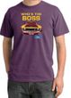 Ford Mustang Pigment Dyed T-Shirt - Who's The Boss 302 Plum Tee