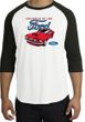 Ford Mustang Raglan Shirt - Chairman Of The Ford Adult White/Black