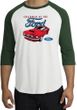 Ford Mustang Raglan Shirt - Chairman Of The Ford Adult White/Forest