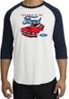 Ford Mustang Raglan Shirt - Chairman Of The Ford Adult White/Navy