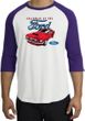 Ford Mustang Raglan Shirt - Chairman Of The Ford Adult White/Purple