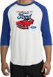 Ford Mustang Raglan Shirt - Chairman Of The Ford Adult White/Royal