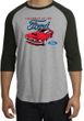 Ford Mustang Raglan Shirt - Chairman Of The Ford Heather Grey/Black