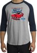 Ford Mustang Raglan Shirt - Chairman Of The Ford Heather Grey/Navy