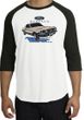 Ford Mustang Raglan Shirt - Horsepower Adult White/Black T-Shirt