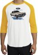 Ford Mustang Raglan Shirt - Horsepower Adult White/Gold T-Shirt