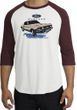 Ford Mustang Raglan Shirt - Horsepower Adult White/Maroon T-Shirt