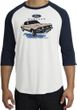 Ford Mustang Raglan Shirt - Horsepower Adult White/Navy T-Shirt