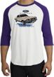 Ford Mustang Raglan Shirt - Horsepower Adult White/Purple T-Shirt
