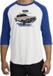 Ford Mustang Raglan Shirt - Horsepower Adult White/Royal T-Shirt