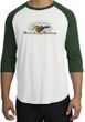 Ford Mustang Raglan Shirt - Make It My Mustang Grill White/Forest Tee