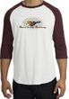 Ford Mustang Raglan Shirt - Make It My Mustang Grill White/Maroon Tee