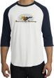 Ford Mustang Raglan Shirt - Make It My Mustang Grill White/Navy Tee