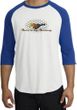 Ford Mustang Raglan Shirt - Make It My Mustang Grill White/Royal Tee