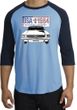 Ford Mustang Raglan Shirt USA 1964 Country Carolina Blue/Navy T-Shirt